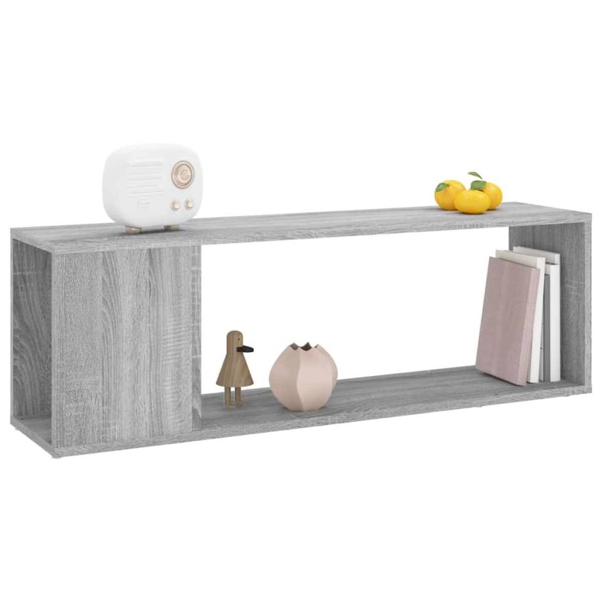 vidaXL Έπιπλο Τηλεόρασης Γκρι Sonoma 100x24x32 εκ. Επεξεργασμένο Ξύλο