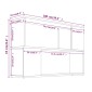 vidaXL Βιβλιοθήκη Καπνιστή Δρυς 100x24x63 εκ. από Επεξεργασμένο Ξύλο