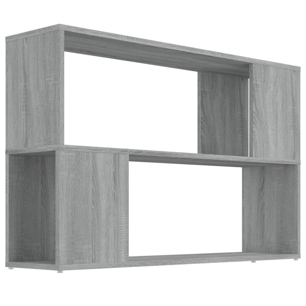vidaXL Βιβλιοθήκη Γκρι Sonoma 100 x 24 x 63 εκ. από Επεξεργασμένο Ξύλο