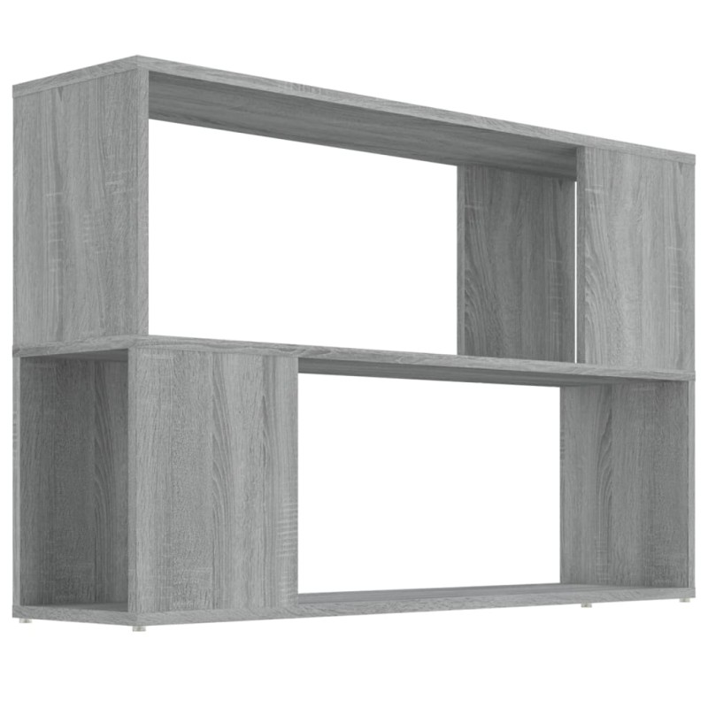 vidaXL Βιβλιοθήκη Γκρι Sonoma 100 x 24 x 63 εκ. από Επεξεργασμένο Ξύλο