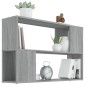 vidaXL Βιβλιοθήκη Γκρι Sonoma 100 x 24 x 63 εκ. από Επεξεργασμένο Ξύλο