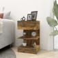 vidaXL Κομοδίνο Καπνιστή βελανιδιά 40x35x65 εκ. από Επεξεργασμένο Ξύλο