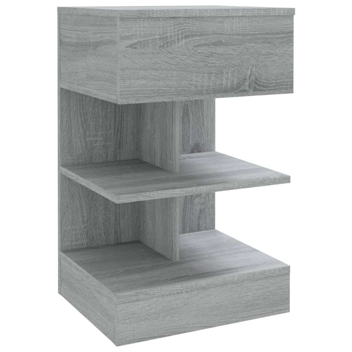 vidaXL Κομοδίνα 2 Τεμ. Γκρι Sonoma 40x35x65 εκ. από Επεξεργασμένο Ξύλο