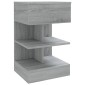 vidaXL Κομοδίνα 2 Τεμ. Γκρι Sonoma 40x35x65 εκ. από Επεξεργασμένο Ξύλο