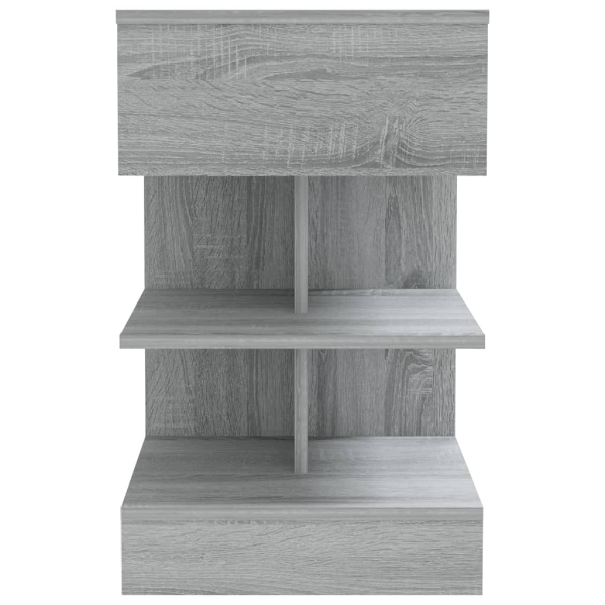 vidaXL Κομοδίνα 2 Τεμ. Γκρι Sonoma 40x35x65 εκ. από Επεξεργασμένο Ξύλο