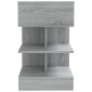 vidaXL Κομοδίνα 2 Τεμ. Γκρι Sonoma 40x35x65 εκ. από Επεξεργασμένο Ξύλο