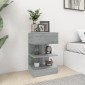 vidaXL Κομοδίνα 2 Τεμ. Γκρι Sonoma 40x35x65 εκ. από Επεξεργασμένο Ξύλο
