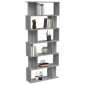 vidaXL Βιβλιοθήκη/Διαχωρ. Χώρου Γκρι Sonoma 80x24x192 εκ Επεξεργ. Ξύλο