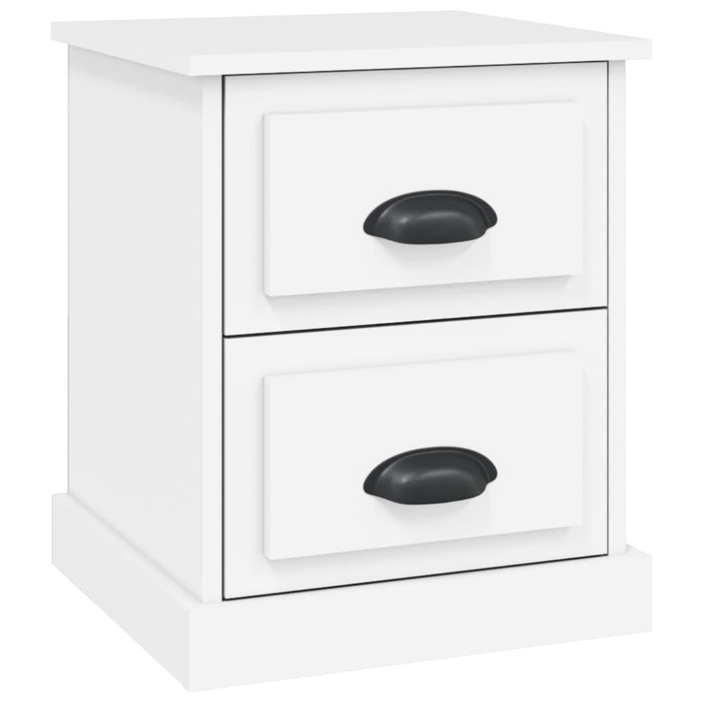 vidaXL Κομοδίνο Λευκό 39 x 39 x 47,5 εκ. από Επεξεργασμένο Ξύλο