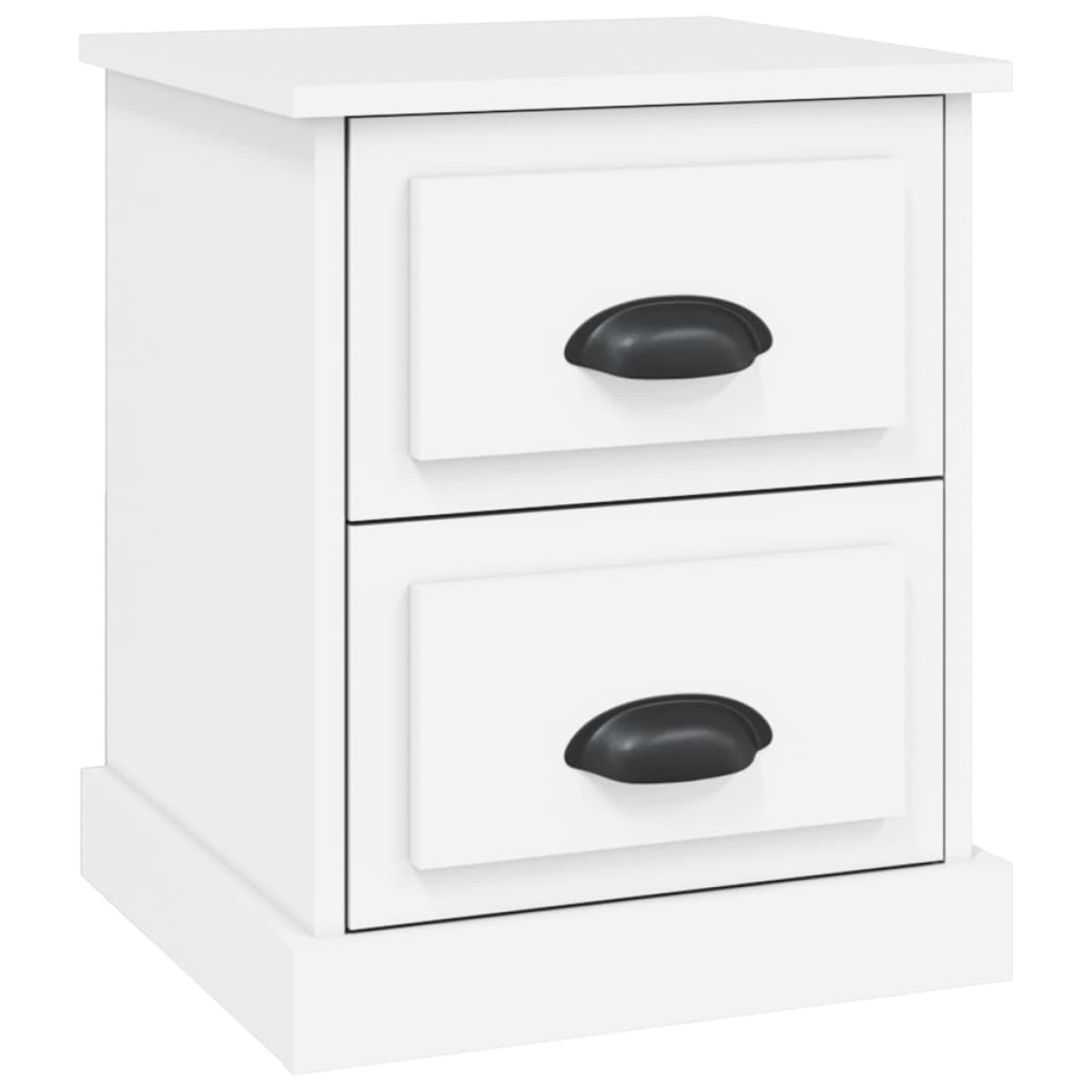 vidaXL Κομοδίνο Λευκό 39 x 39 x 47,5 εκ. από Επεξεργασμένο Ξύλο