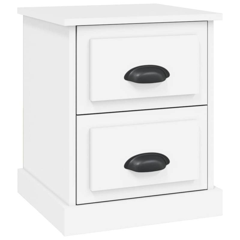 vidaXL Κομοδίνο Λευκό 39 x 39 x 47,5 εκ. από Επεξεργασμένο Ξύλο