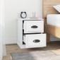 vidaXL Κομοδίνα 2 τεμ. Λευκά 39 x 39 x 47,5 εκ. από Επεξεργασμένο Ξύλο