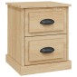 vidaXL Κομοδίνο Sonoma Δρυς 39x39x47,5 εκ. από Επεξεργασμένο Ξύλο