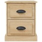 vidaXL Κομοδίνο Sonoma Δρυς 39x39x47,5 εκ. από Επεξεργασμένο Ξύλο