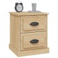 vidaXL Κομοδίνα 2 τεμ. Sonoma Oak 39x39x47,5εκ. από Επεξεργασμένο Ξύλο