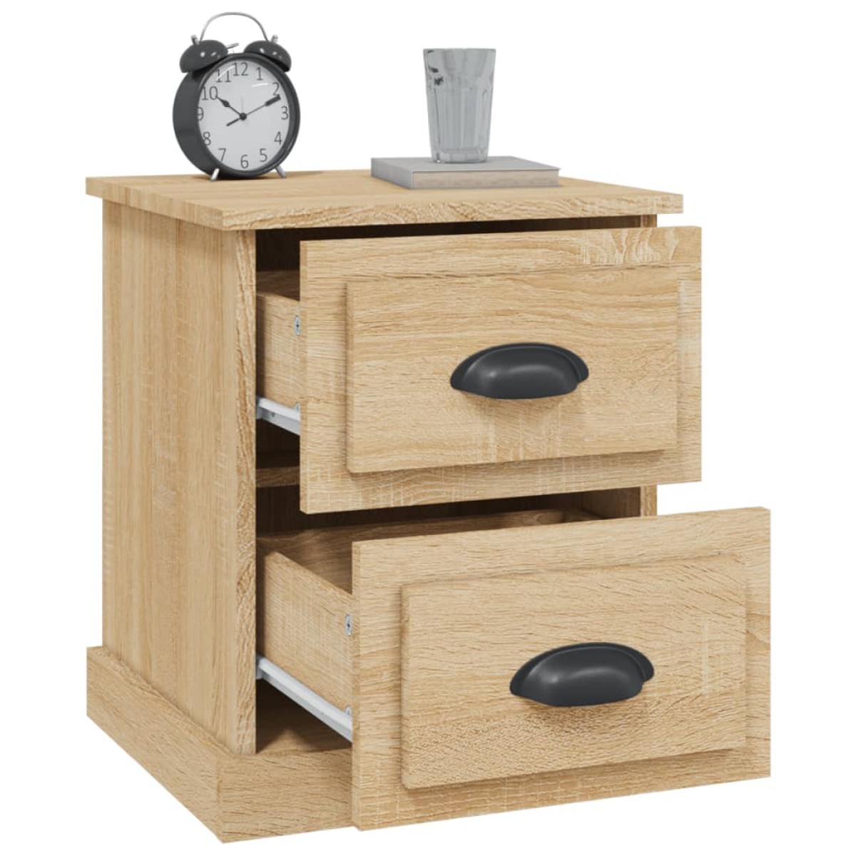 vidaXL Κομοδίνα 2 τεμ. Sonoma Oak 39x39x47,5εκ. από Επεξεργασμένο Ξύλο