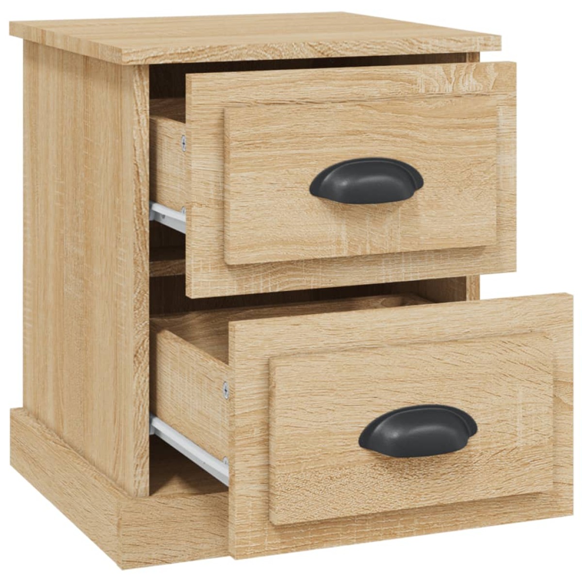 vidaXL Κομοδίνα 2 τεμ. Sonoma Oak 39x39x47,5εκ. από Επεξεργασμένο Ξύλο