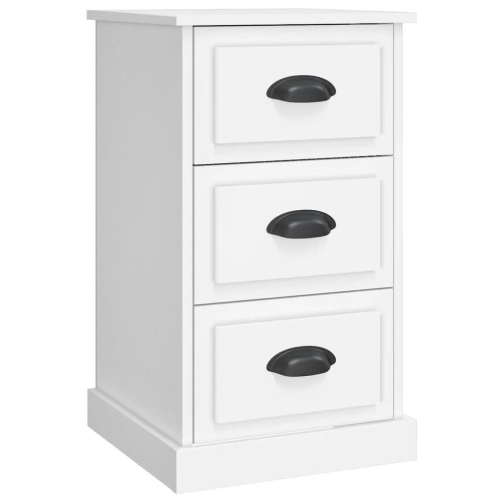 vidaXL Κομοδίνο Λευκό 39 x 39 x 67 εκ. από Επεξεργασμένο Ξύλο