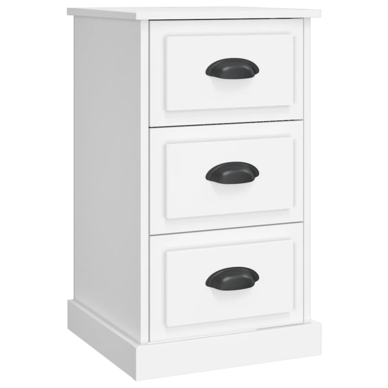 vidaXL Κομοδίνο Λευκό 39 x 39 x 67 εκ. από Επεξεργασμένο Ξύλο