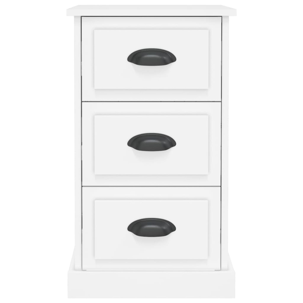 vidaXL Κομοδίνο Λευκό 39 x 39 x 67 εκ. από Επεξεργασμένο Ξύλο