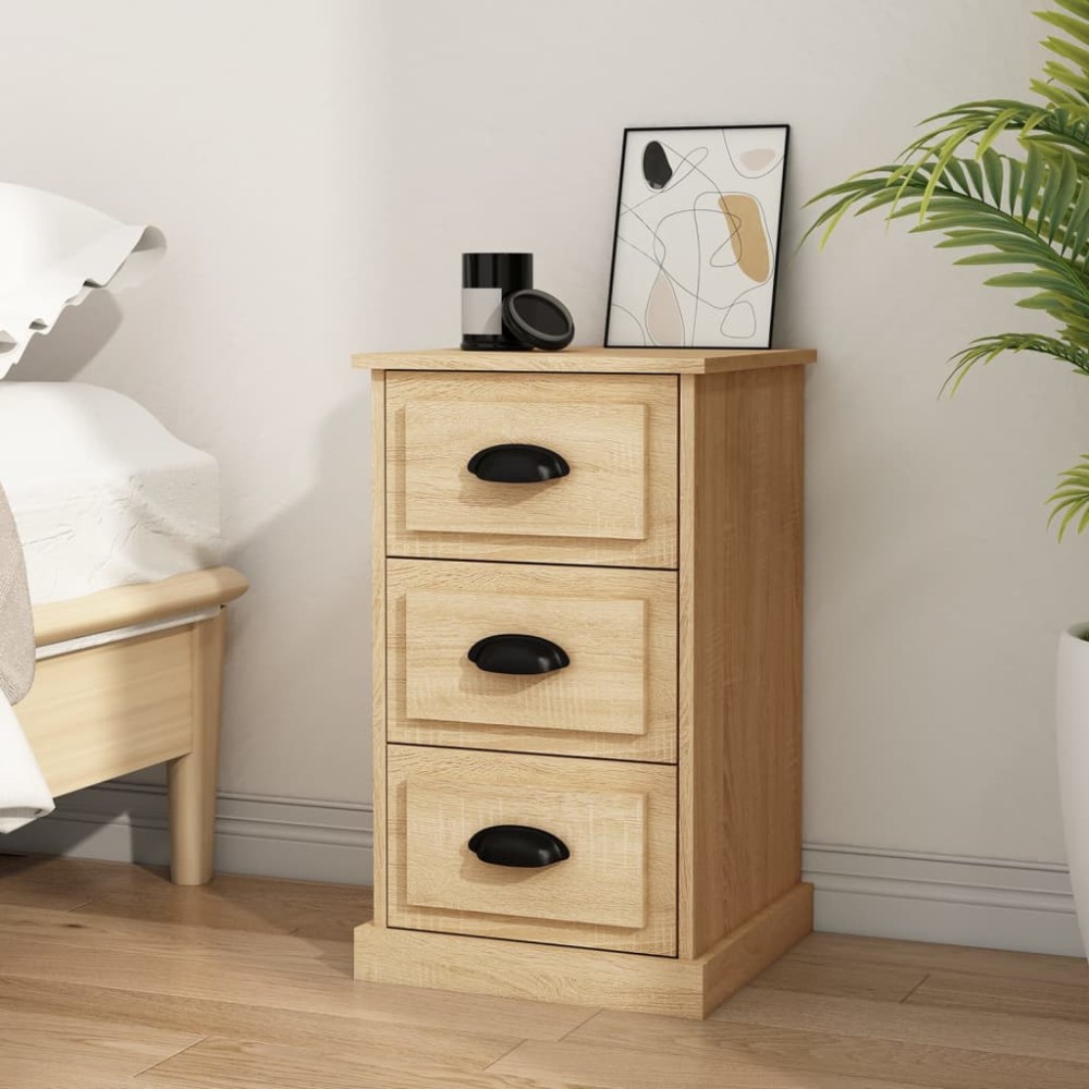 vidaXL Κομοδίνο Sonoma Δρυς 39 x 39 x 67 εκ. από Επεξεργασμένο Ξύλο