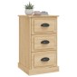 vidaXL Κομοδίνο Sonoma Δρυς 39 x 39 x 67 εκ. από Επεξεργασμένο Ξύλο