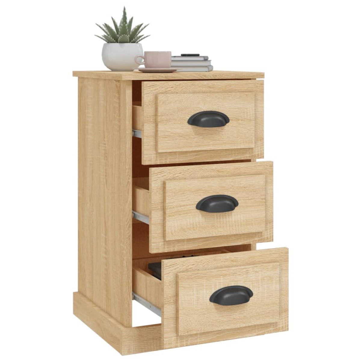 vidaXL Κομοδίνο Sonoma Δρυς 39 x 39 x 67 εκ. από Επεξεργασμένο Ξύλο