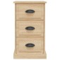 vidaXL Κομοδίνο Sonoma Δρυς 39 x 39 x 67 εκ. από Επεξεργασμένο Ξύλο