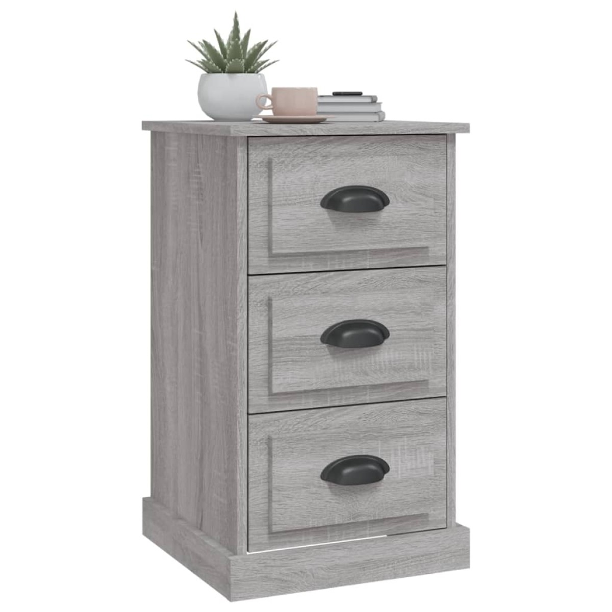 vidaXL Κομοδίνο Γκρι Sonoma 39x39x67 εκ. από Επεξεργασμένο Ξύλο