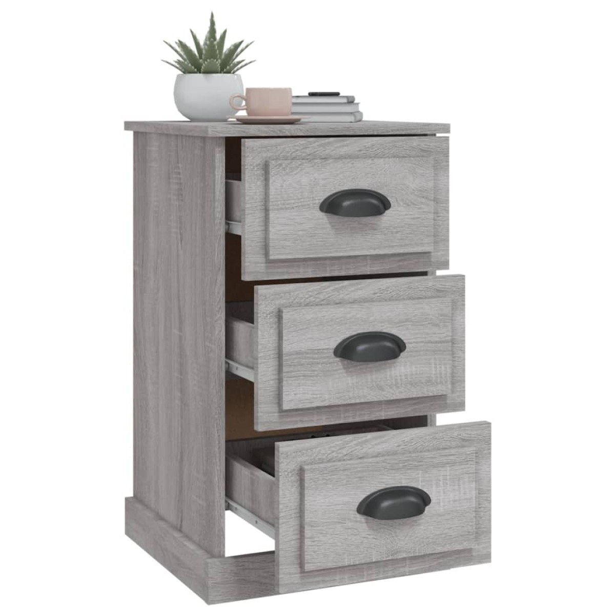 vidaXL Κομοδίνο Γκρι Sonoma 39x39x67 εκ. από Επεξεργασμένο Ξύλο