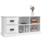 vidaXL Έπιπλο Τηλεόρασης Γυαλ. Λευκό 102x35,5x47,5 εκ. Επεξεργ. Ξύλο