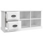 vidaXL Έπιπλο Τηλεόρασης Γυαλ. Λευκό 102x35,5x47,5 εκ. Επεξεργ. Ξύλο
