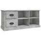 vidaXL Έπιπλο Τηλεόρασης Γκρι Σκυρ. 102x35,5x47,5 εκ. Επεξ. Ξύλο