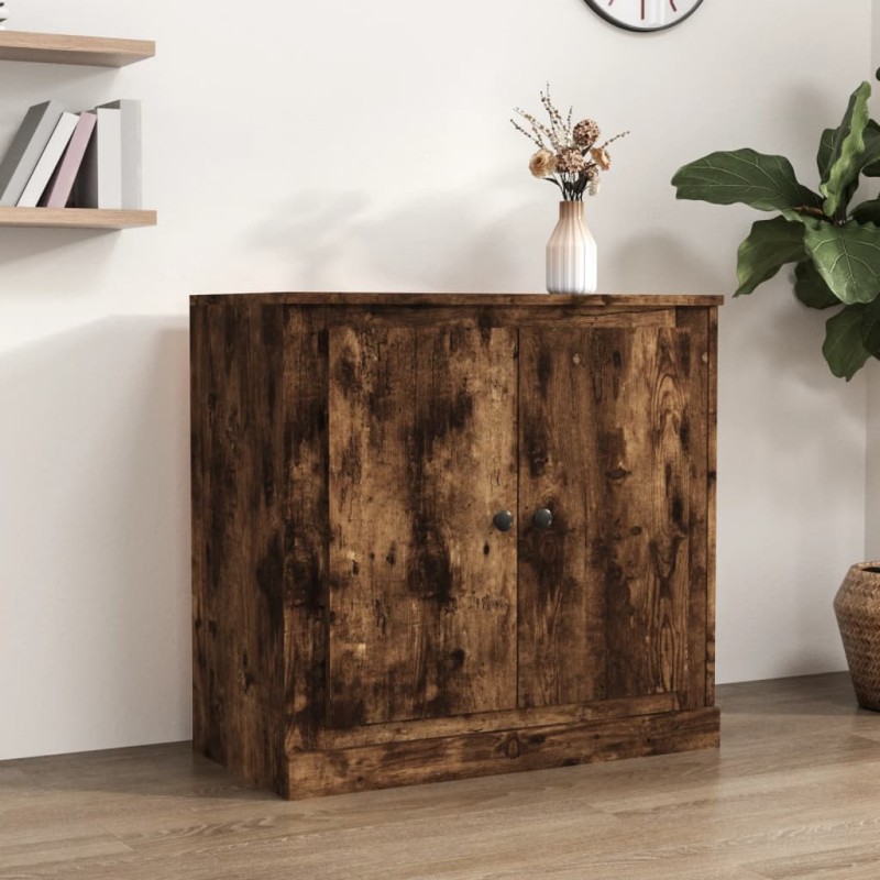 vidaXL Μπουφές Καπνιστή Δρυς 70x35,5x67,5 εκ. από Επεξεργασμένο Ξύλο