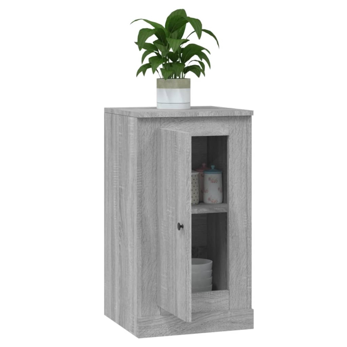vidaXL Ντουλάπι Sonoma Γκρι 37,5 x 35,5 x 67,5 εκ. Επεξεργασμένο Ξύλο