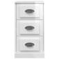 vidaXL Ντουλάπι Γυαλιστερό Λευκό 36x35,5x67,5 εκ. Επεξεργασμένο Ξύλο