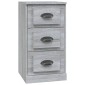 vidaXL Συρταριέρα Γκρι Sonoma 36 x 35,5 x 67,5 εκ. Επεξεργασμένο Ξύλο