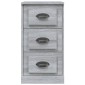 vidaXL Συρταριέρα Γκρι Sonoma 36 x 35,5 x 67,5 εκ. Επεξεργασμένο Ξύλο