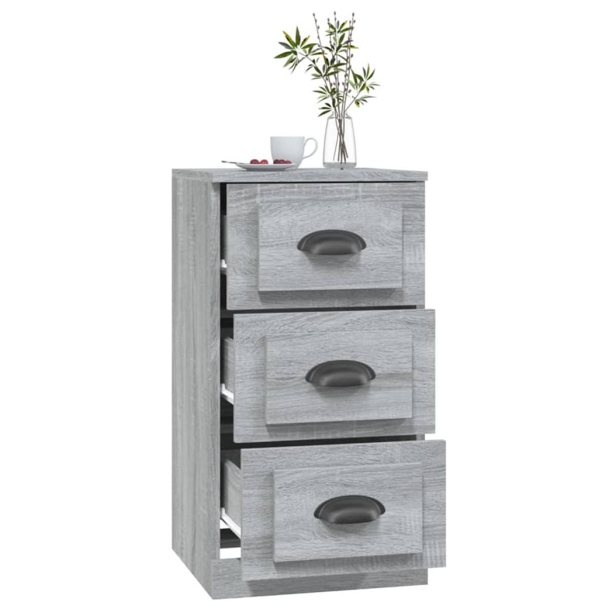 vidaXL Συρταριέρα Γκρι Sonoma 36 x 35,5 x 67,5 εκ. Επεξεργασμένο Ξύλο