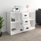 vidaXL Ντουλάπι Γυαλιστερό Λευκό 104,5x35,5x67,5εκ. Επεξεργασμένο Ξύλο