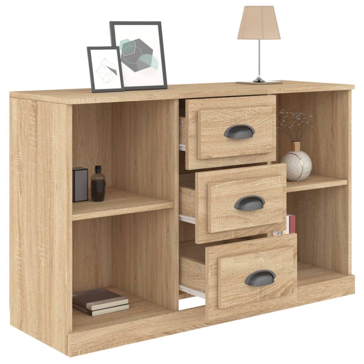 vidaXL Μπουφές Sonoma Δρυς 104,5x35,5x67,5 εκ. από Επεξεργασμένο Ξύλο