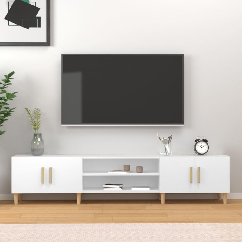 vidaXL Έπιπλο Τηλεόρασης Λευκό 180x31,5x40 εκ. από Τεχνητό Ξύλο