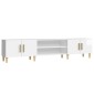 vidaXL Έπιπλο Τηλεόρασης Γυαλ. Λευκό 180x31,5x40 εκ Επεξεργασμένο Ξύλο