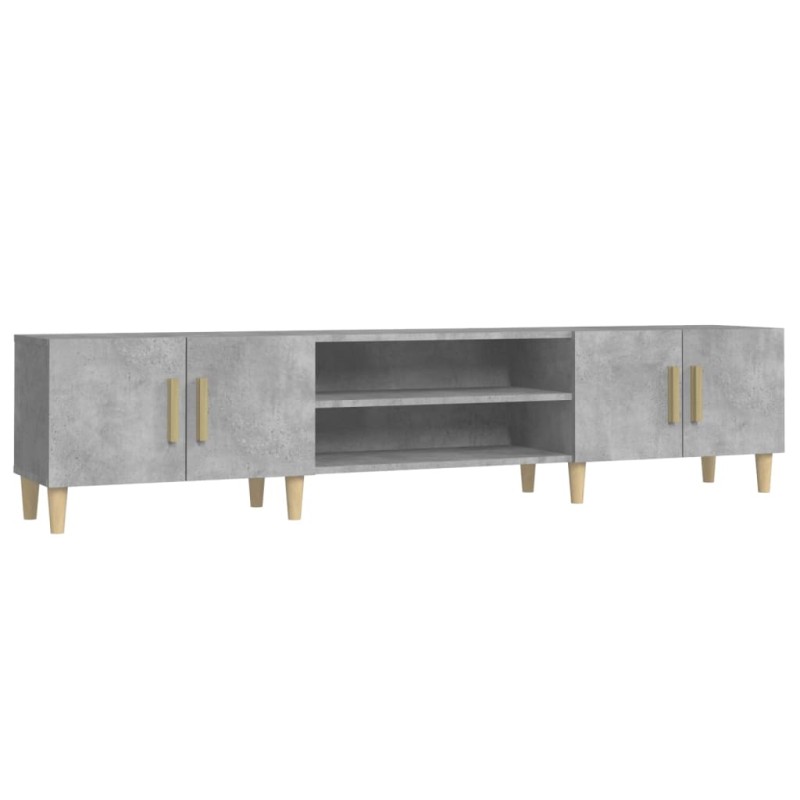 vidaXL Έπιπλο Τηλεόρασης Γκρι Σκυρ. 180x31,5x40 εκ. Επεξ. Ξύλο