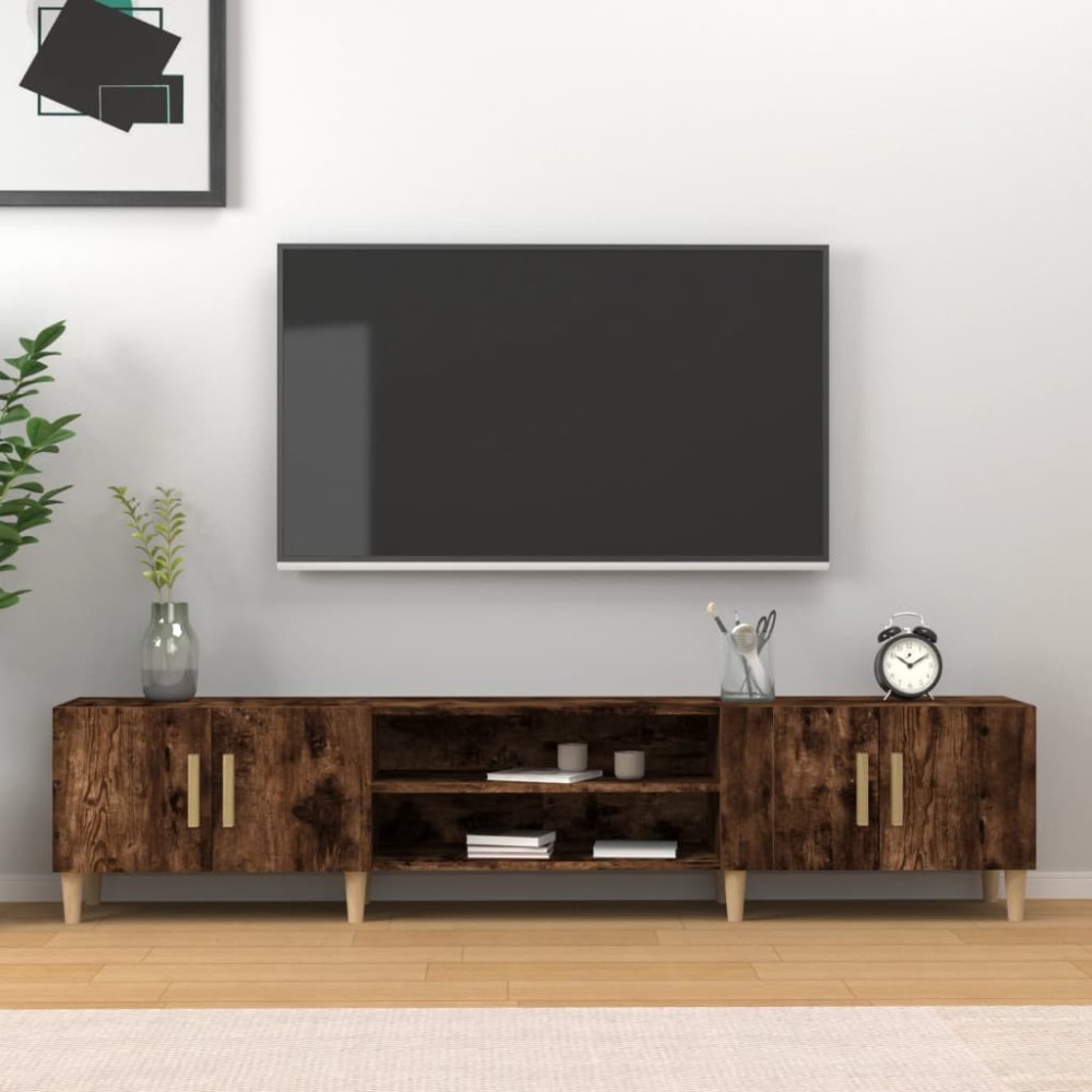 vidaXL Έπιπλο Τηλεόρασης Καπνιστή Δρυς 180 x 31,5 x 40 εκ. Επεξ. Ξύλο