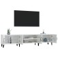 vidaXL Έπιπλο Τηλεόρασης Γυαλ. Λευκό 180x31,5x40 εκ Επεξεργασμένο Ξύλο