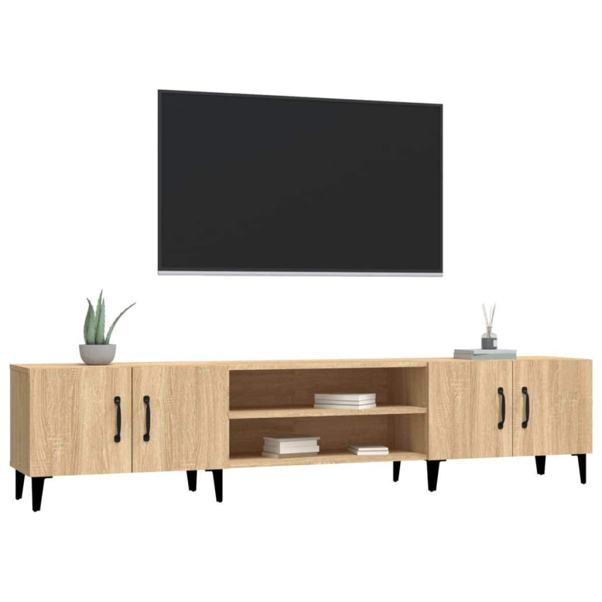 vidaXL Έπιπλο Τηλεόρασης Sonoma Δρυς 180x31,5x40 εκ. Επεξ. Ξύλο