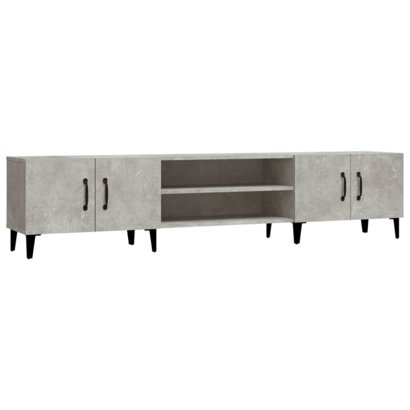 vidaXL Έπιπλο Τηλεόρασης Γκρι Σκυρ. 180x31,5x40 εκ. Επεξ. Ξύλο