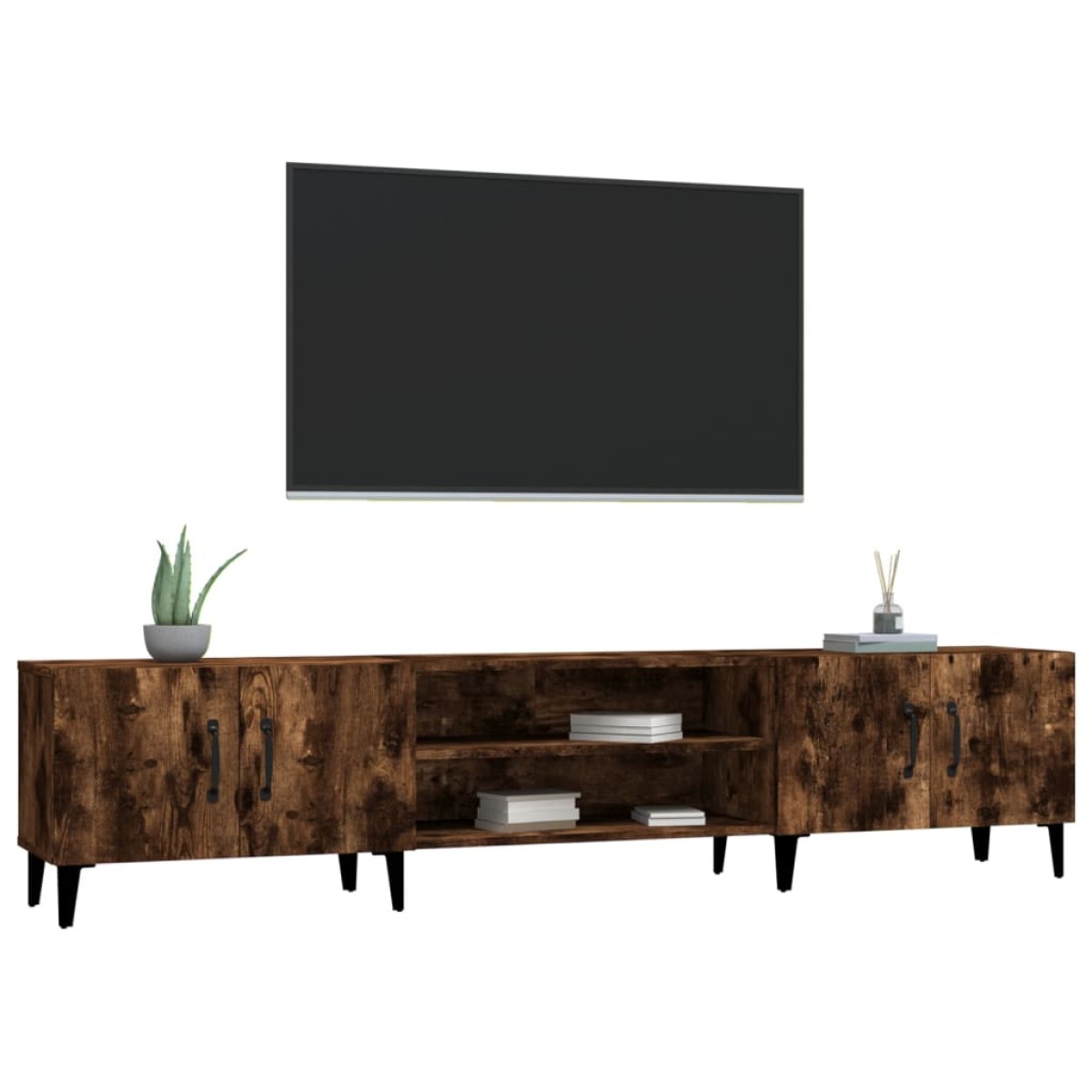 vidaXL Έπιπλο Τηλεόρασης Καπνιστή Δρυς 180 x 31,5 x 40 εκ. Επεξ. Ξύλο