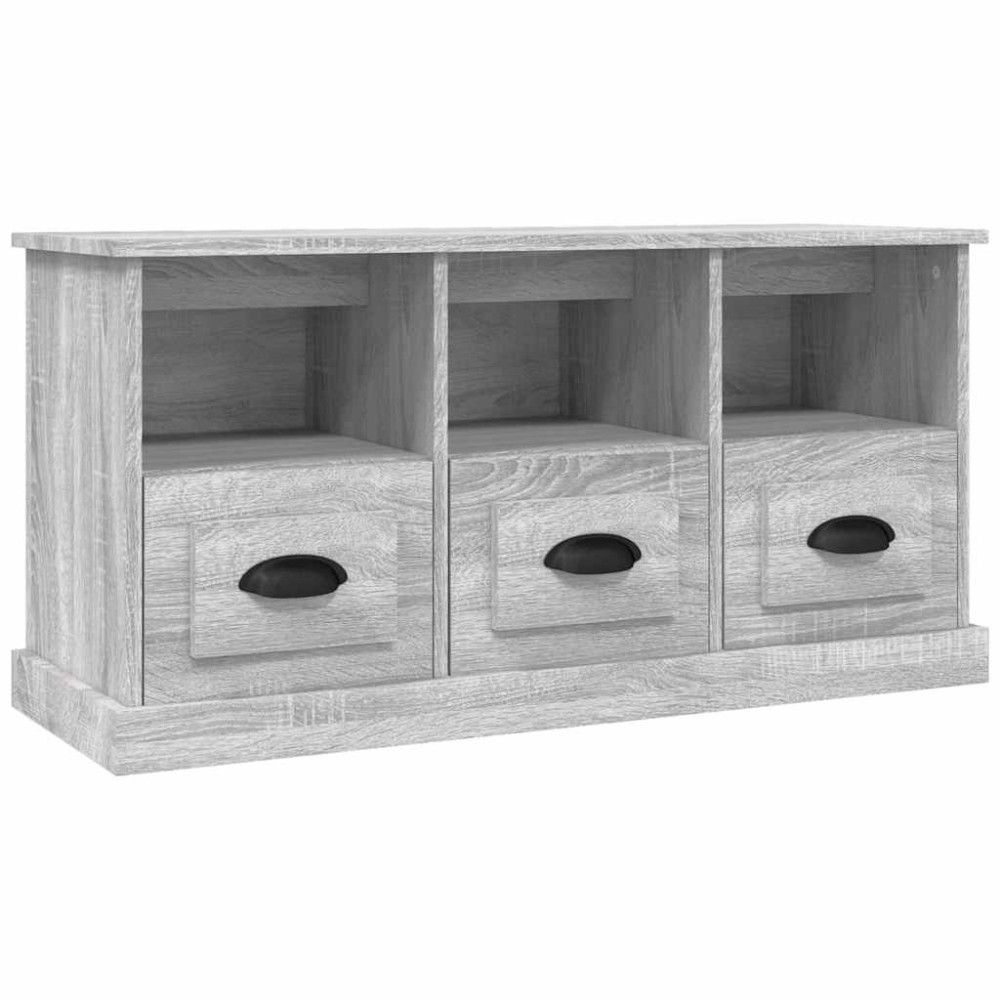 vidaXL Έπιπλο Τηλεόρασης Γκρι Sonoma 100x35x50 εκ. Επεξεργασμένο Ξύλο